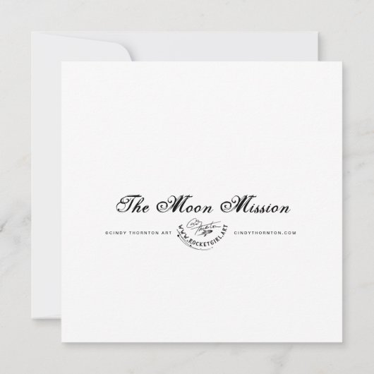 De Maan Missie - Mini Print (Achterkant)