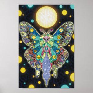 De Maan Moth Spirit Poster
