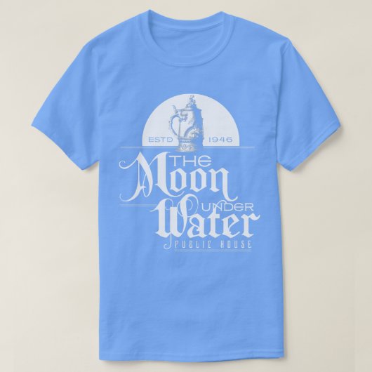 De maan onder water t-shirt (Design voorkant)