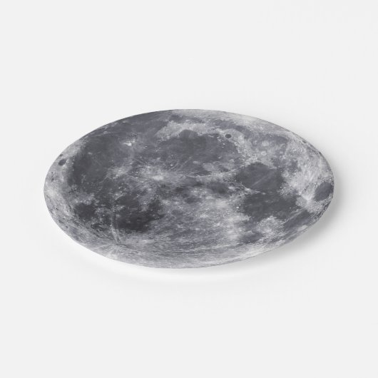 De maan papieren bordje (Gekanteld)