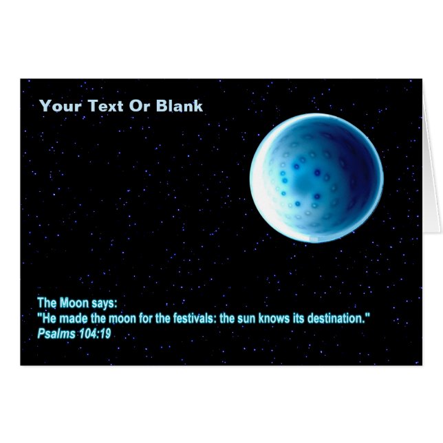 De maan - Perek Shirah (Voorkant Horizontaal)