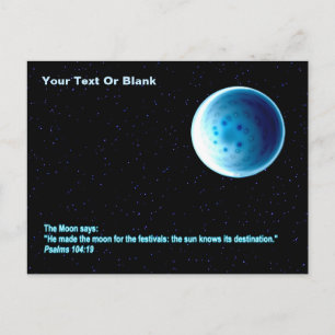 De maan - Perek Shirah Briefkaart