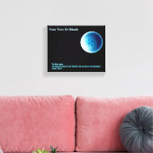 De maan - Perek Shirah Canvas Afdruk (Insitu (Woonkamer))
