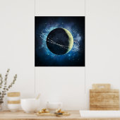 De maan - Poster (Keuken)