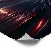 De maan reflecteert over de oceaan poster (Hoek)