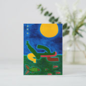De maan reisde in Scorpio 2014 Briefkaart (Staand voorkant)