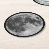 De maan ronde kartonnen onderzetter (Gebogen)