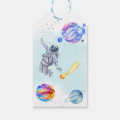 De Maan Ruimte Thema Verjaardagsgunst Cadeaulabel (Achterkant)