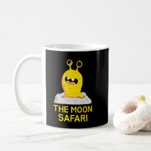 De Maan Safari Schattige Alien Cartoon Ruimte Koffiemok