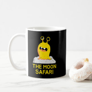 De Maan Safari Schattige Alien Cartoon Ruimte Koffiemok