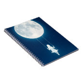 De maan, schommel en het meisje notitieboek (Rechterzijde)