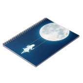 De maan, schommel en het meisje notitieboek (Linkerzijde)