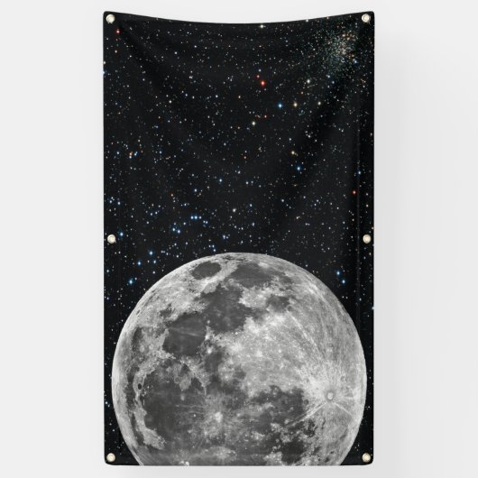 de maan spandoek (Verticaal)