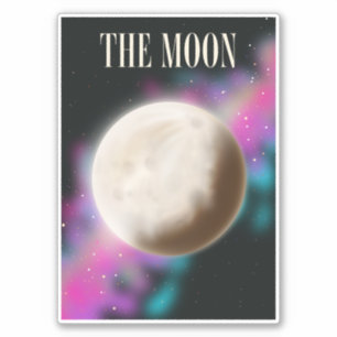 De maan sticker