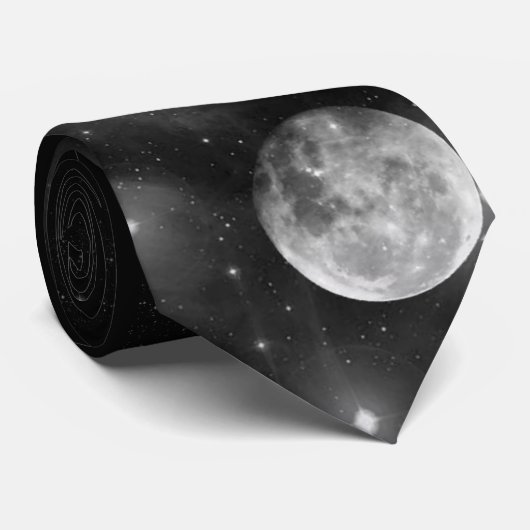 De maan stropdas (Opgerold)