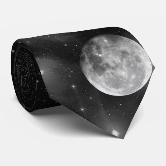 De maan stropdas (Opgerold)