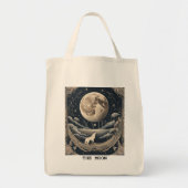 DE MAAN - TAROT KAART TOTE BAG (Voorkant)
