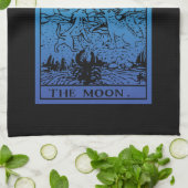 De Maan Tarotkaart Gradiënt Keukenhanddoek (Gevouwen)