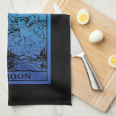 De Maan Tarotkaart Gradiënt Keukenhanddoek (Quarter Fold)