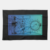 De Maan Tarotkaart Gradiënt Keukenhanddoek (Horizontaal)