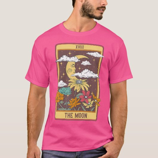 De Maan Tarotkaart T-shirt (Voorkant)
