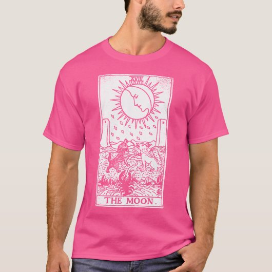 De Maan Tarotkaart T-shirt (Voorkant)