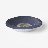 De maan van de aarde papieren kommen (Gebogen)