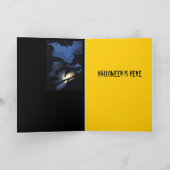 De Maan van Halloween Kaart (Binnen)