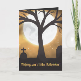 De Maan van Halloween Kaart