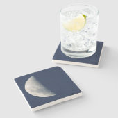 De maan van Howick, Kwazulu-Natal Stenen Onderzetter (Zijkant)