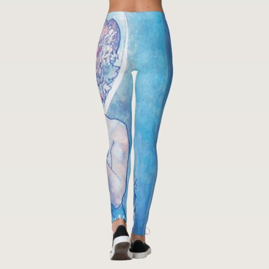 "De maan" van Mucha Blue Leggings (Achterkant)