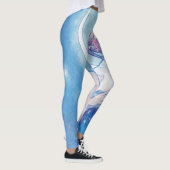"De maan" van Mucha Blue Leggings (Rechts)