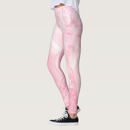 "De maan" van Mucha Pink Leggings (Links)