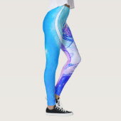 "De maan" van Mucha Violet Leggings (Rechts)