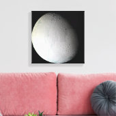 De maan van Saturnus Enceladus 2 Canvas Afdruk (Insitu (Woonkamer))