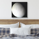 De maan van Saturnus Enceladus 2 Canvas Afdruk (Insitu (Slaapkamer))