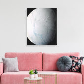 De maan van Saturnus Enceladus 2 Canvas Afdruk (Insitu (Woonkamer))