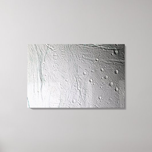 De maan van Saturnus Enceladus 2 Canvas Afdruk (Voorkant)
