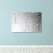 De maan van Saturnus Enceladus 2 Canvas Afdruk (Insitu (Houten vloer))