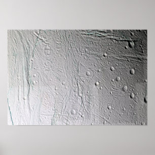 De maan van Saturnus Enceladus 2 Poster