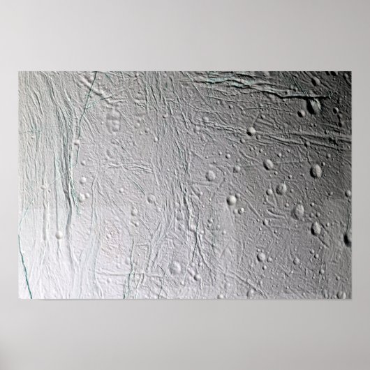 De maan van Saturnus Enceladus 2 Poster (Voorkant)