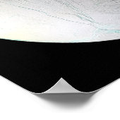 De maan van Saturnus Enceladus 2 Poster (Hoek)