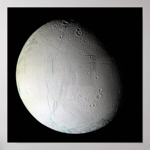 De maan van Saturnus Enceladus 2 Poster