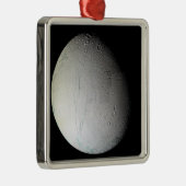 De maan van Saturnus Enceladus 3 Metalen Ornament (Rechts)