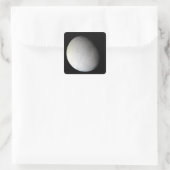 De maan van Saturnus Enceladus 3 Vierkante Sticker (Tas)