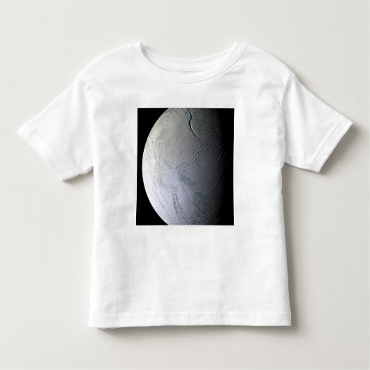 De maan van Saturnus Enceladus Kinder Shirts (Voorkant)