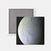 De maan van Saturnus Enceladus Magneet (Voorkant / Achterkant)