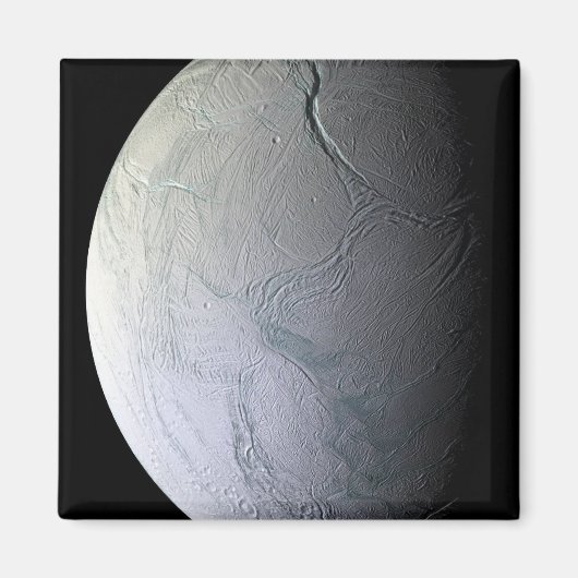De maan van Saturnus Enceladus Magneet (Voorkant)