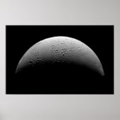 De maan van Saturnus Enceladus Poster (Voorkant)