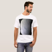 De maan van Saturnus Enceladus T-shirt (Voorkant volledig)